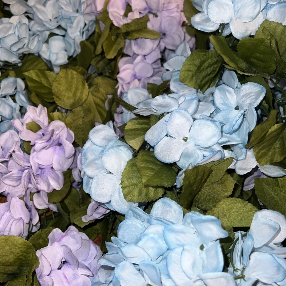 PURPLE Hydrangea floral garland 6ft each - Picture 7 of 7